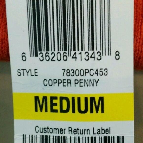 John Ashford Knit Sweater Ribbed VNeck M Orange Casual Pullover Long Sleeves‎ - Picture 6 of 7